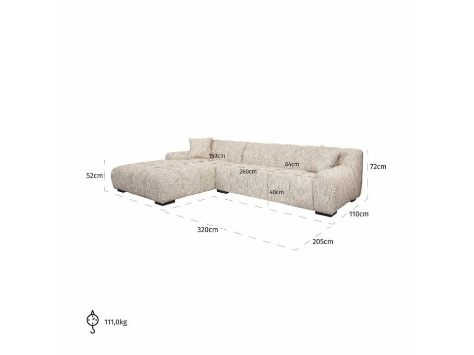 RICHMOND sofa narożna HAZEL beżowa - Richmond Interiors